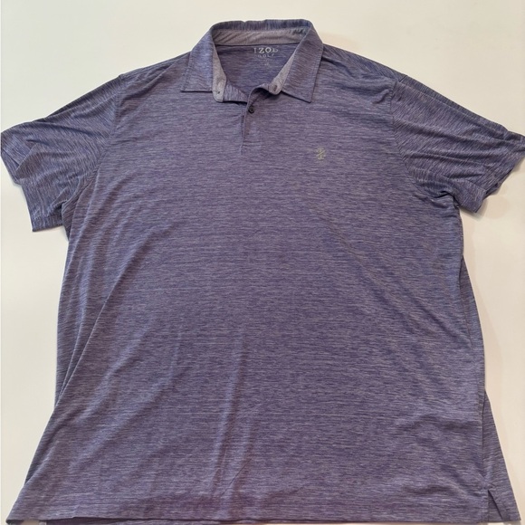 IZOD Golf Polo Shirt XXL Purple Heathered Stretch Short Sleeve Men’s - Picture 1 of 4